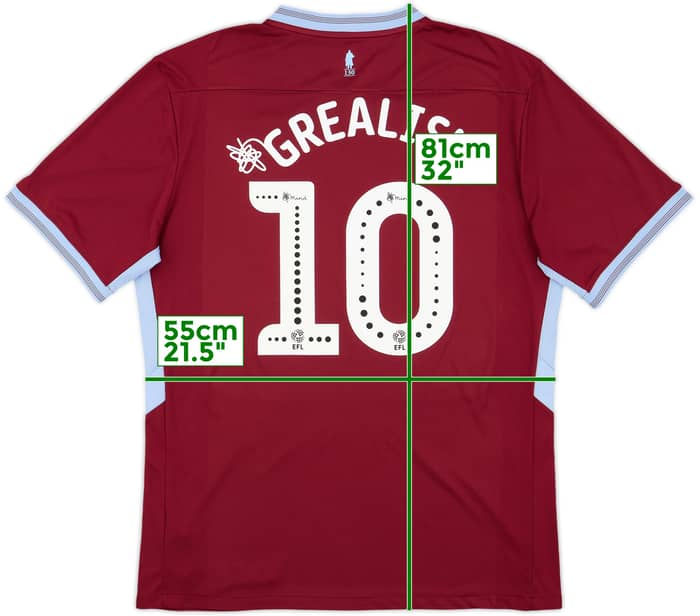 2018-19 Aston Villa Home Shirt Grealish #10 - 9/10 - (XL)