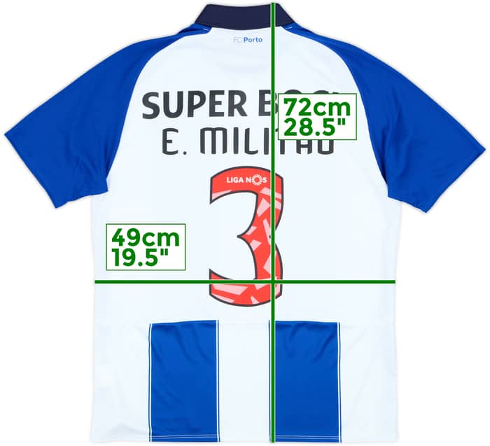 2018-19 FC Porto Home Shirt E.Militao #3 - 10/10 - (S)