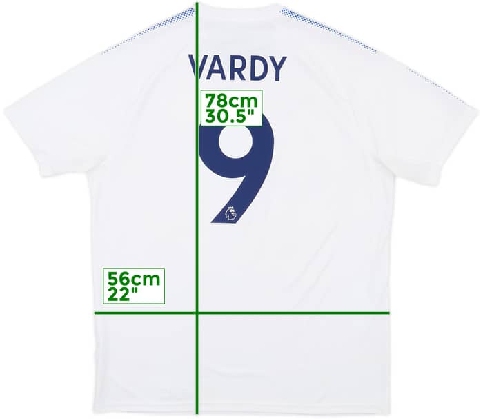 2017-18 Leicester Third Shirt Vardy #9 - 8/10 - (XL)