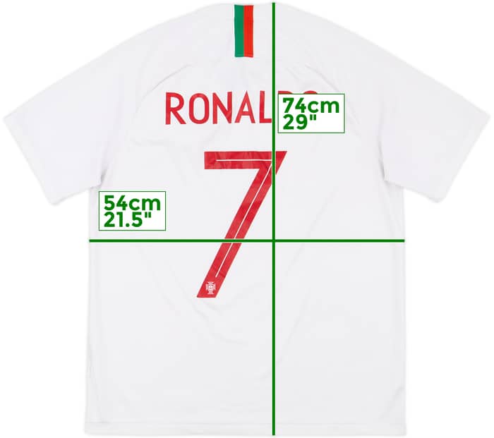 2018-19 Portugal Away Shirt Ronaldo #7 - 7/10 - (L)