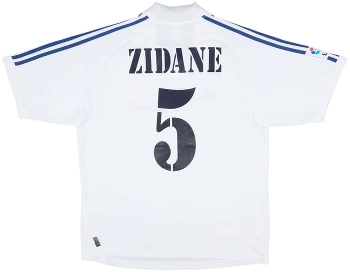 2001 Real Madrid Home Shirt Zidane #5 - 8/10 - (M)