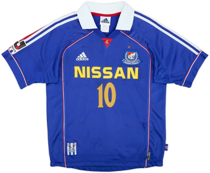 2000 Yokohama Marinos Home Shirt #10 (Nakamura) - 8/10 - (M)