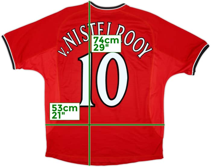2000-02 Manchester United Home Shirt V.Nistelrooy #10 - 8/10 - (M)