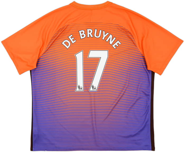 2016-17 Manchester City Third Shirt De Bruyne #17 - 8/10 - (3XL)