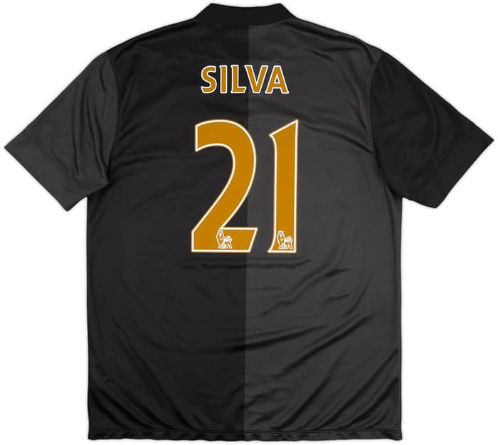 2013-14 Manchester City Away Shirt Silva #21 - 8/10 - (L)