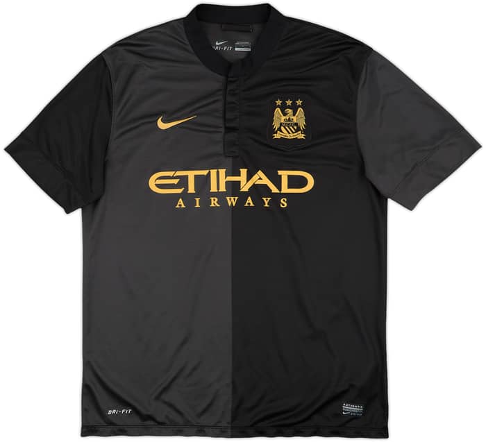 2013-14 Manchester City Away Shirt Silva #21 - 8/10 - (L)