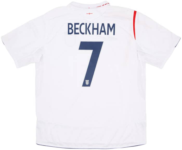 2005-07 England Home Shirt Beckham #7 (XXL)