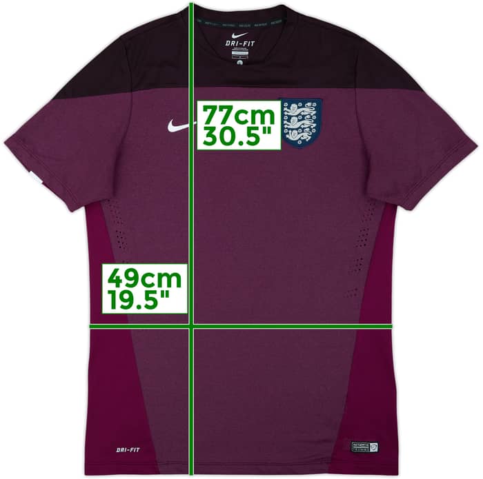 2014-15 England Player Issue Nike Training Shirt - 9/10 - (L)