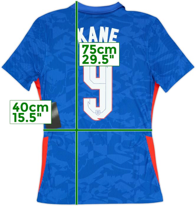 2020-21 England Authentic Away Shirt Kane #9 (S)