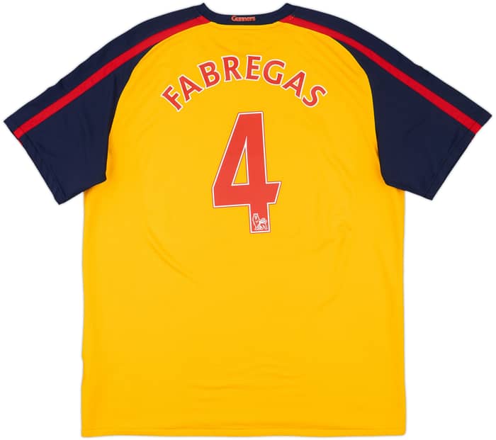 2008-09 Arsenal Away Shirt Fabregas #4 - 7/10 - (XL)