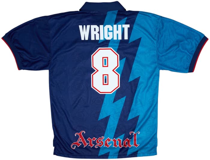 1995-96 Arsenal Away Shirt Wright #8 - 9/10 - (XL)