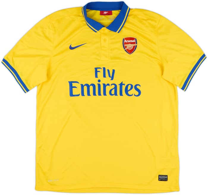 2013-14 Arsenal Away Shirt Arteta #8 - 10/10 - (XL)