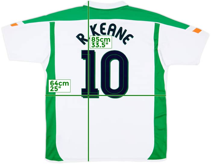 2003-05 Ireland Away Shirt R.Keane #10 - 8/10 - (XXL)