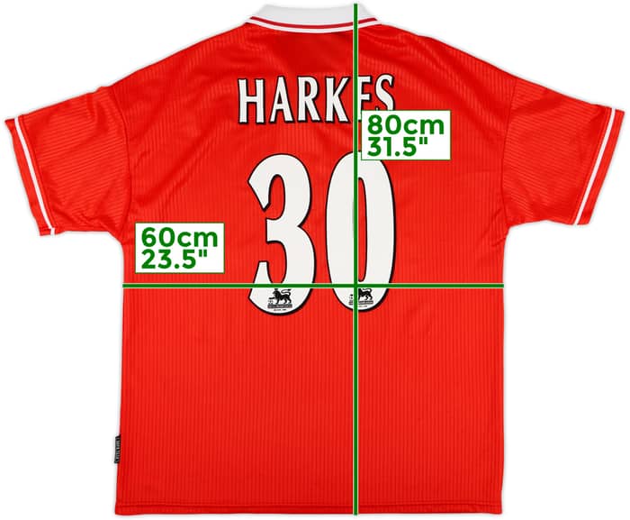 1998-00 Nottingham Forest Home Shirt Harkes #30 - 9/10 - (XL)