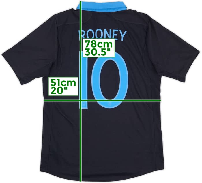 2011-12 England Away Shirt Rooney #10 (L)