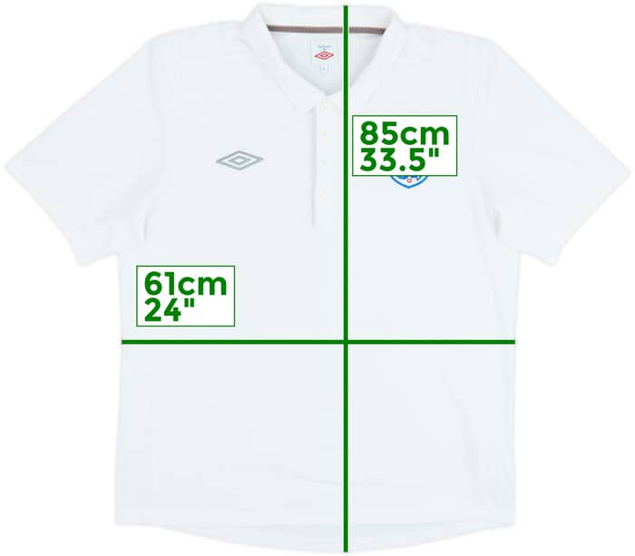2010-11 England Umbro Polo Shirt - 8/10 - (XL)