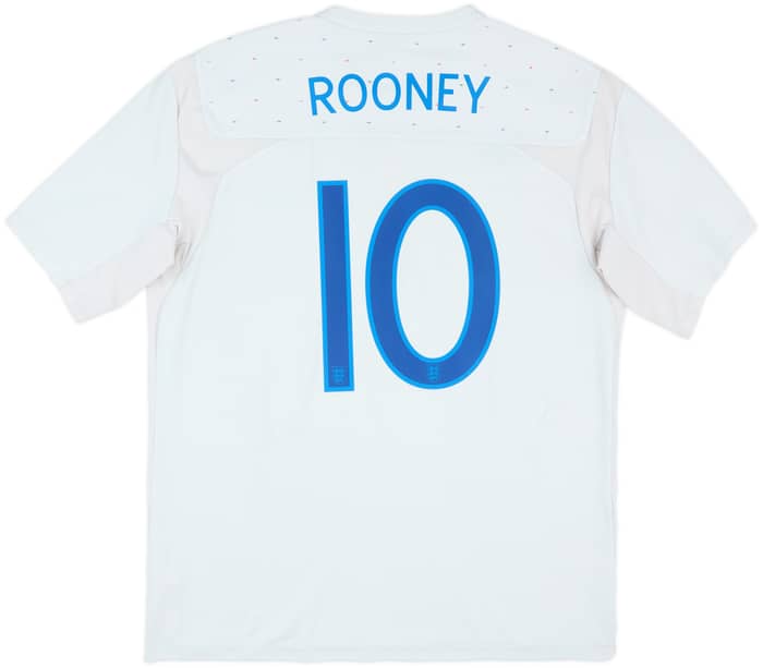 2010-11 England Home Shirt Rooney #10 - 5/10 - (XL)