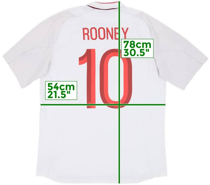 2012-13 England Home Shirt Rooney #10 - 5/10 - (L)