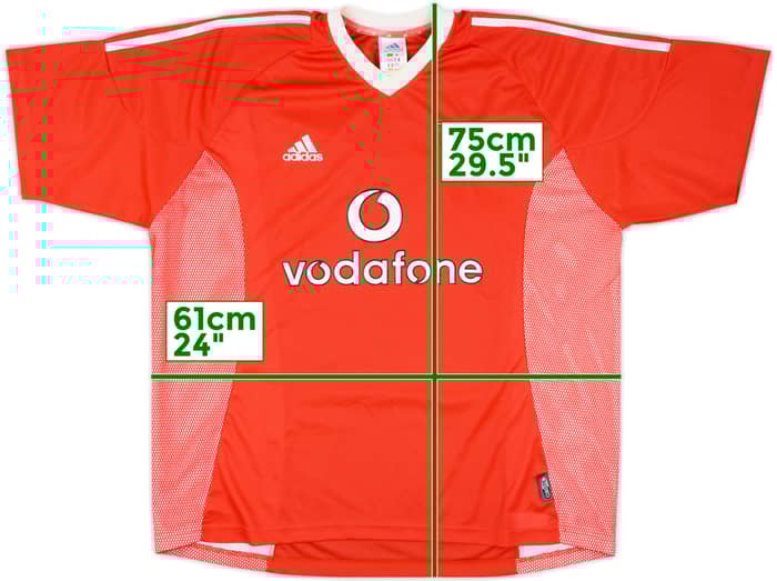 2002-03 Benfica Home Shirt - 8/10 - (L)