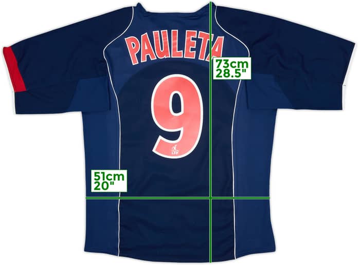 2004-05 Paris Saint-Germain Home Shirt Pauleta #9 - 8/10 - (M)