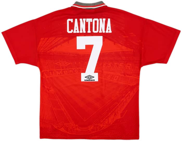 1994-96 Manchester United Home Shirt Cantona #7 - 7/10 - (L)