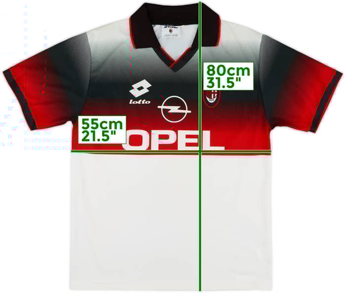 1995-96 AC Milan Lotto Training Shirt - 9/10 - (L)