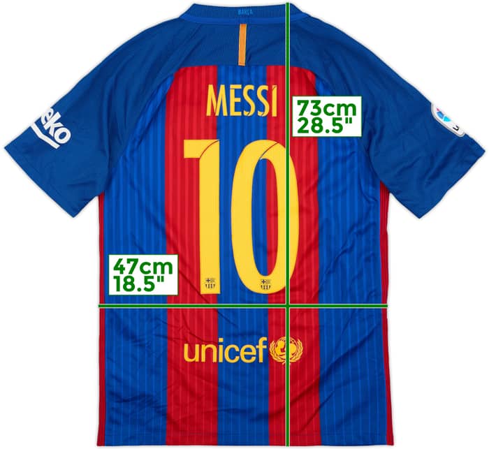 2016-17 Barcelona Home Shirt Messi #10 - 8/10 - (S)