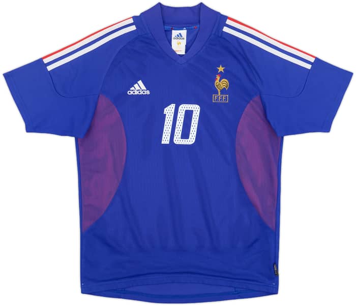 2002-04 France Home Shirt Zidane #10 - 8/10 - (S)