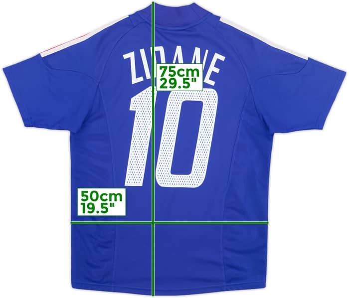 2002-04 France Home Shirt Zidane #10 - 8/10 - (S)