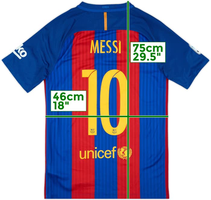 2016-17 Barcelona Home Shirt Messi #10 - 8/10 - (S)