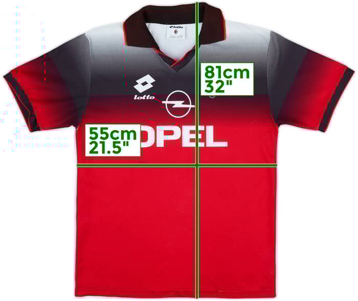 1995-96 AC Milan Lotto Training Shirt - 7/10 - (L)