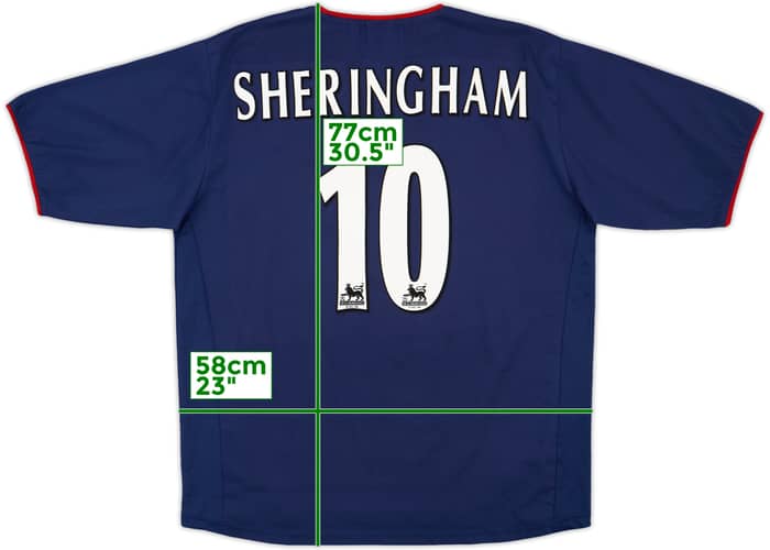 2003-04 Portsmouth Away Shirt Sheringham #10 - 8/10 - (XL)