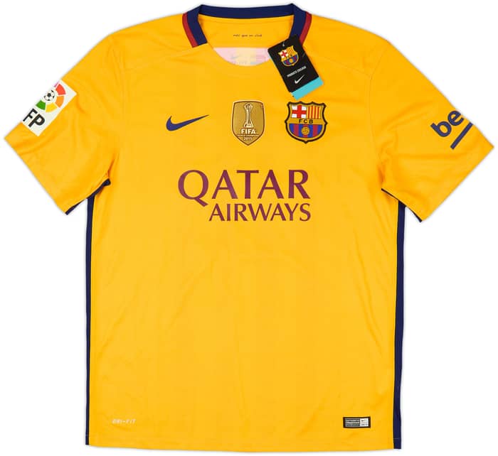 2015-16 Barcelona Away Shirt Messi #10 (L)