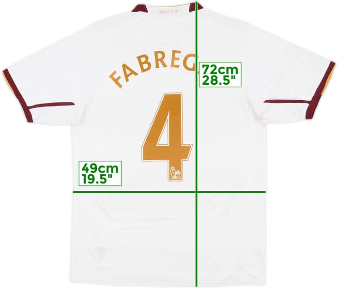 2007-08 Arsenal Away Shirt Fabregas #4 - 6/10 - (S)