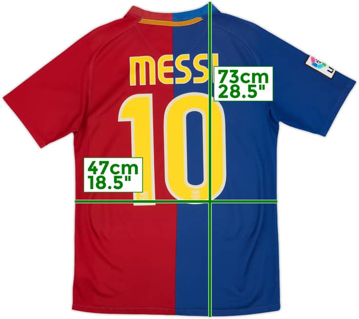2008-09 Barcelona Home Shirt Messi #10 - 8/10 - (XL.Boys)