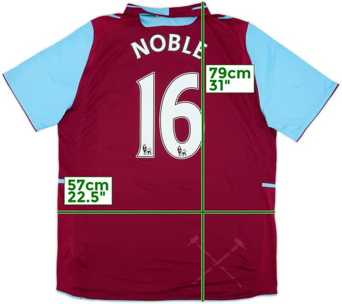 2012-13 West Ham Home Shirt Noble #16 (L)