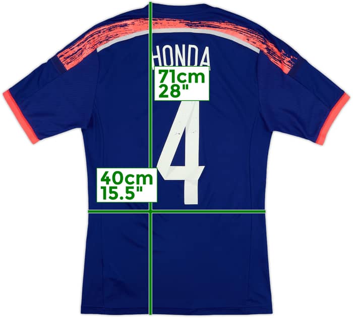 2013-15 Japan Home Shirt Honda #4 - 5/10 - (S)