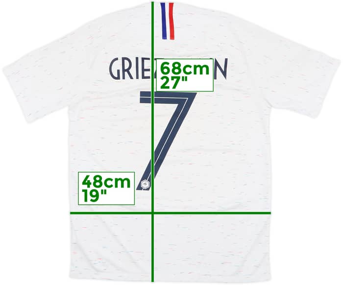 2018 France Away Shirt Griezmann #7 - 8/10 - (M)