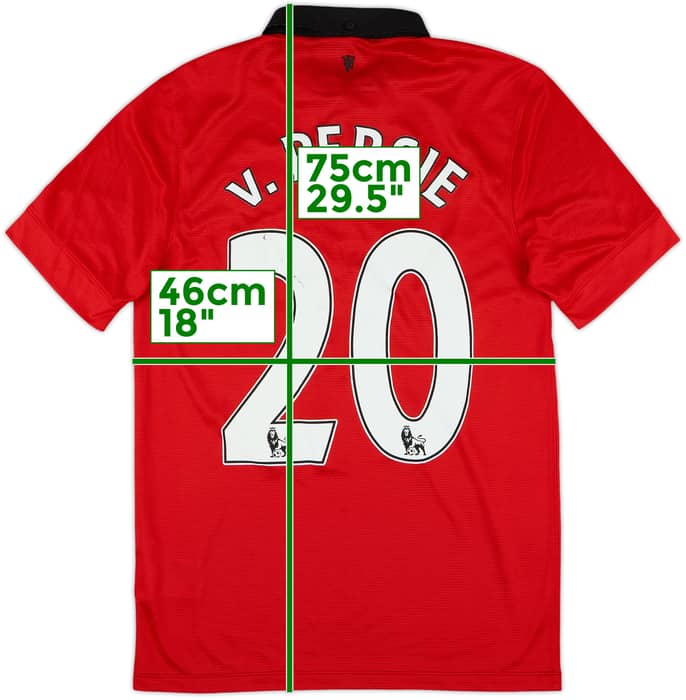 2013-14 Manchester United Home Shirt v.Persie #20 - 7/10 - (S)