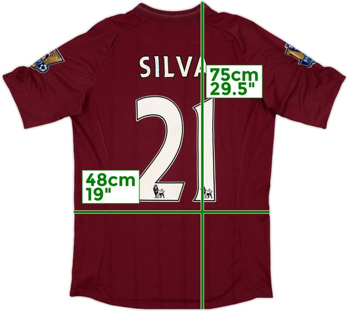 2012-13 Manchester City Away Shirt Silva #21 - 5/10 - (M)