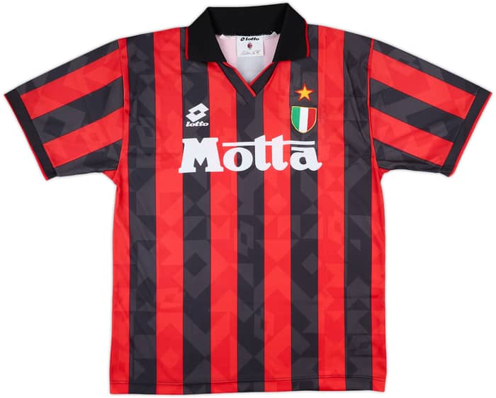 1995-96 AC Milan Home Shirt #6 - 7/10 - (L)