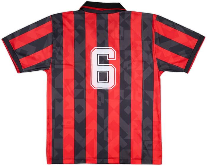 1995-96 AC Milan Home Shirt #6 - 7/10 - (L)