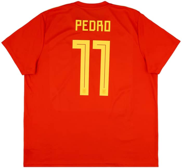 2018-19 Spain Home Shirt Pedro #11 - 9/10 - (XXL)