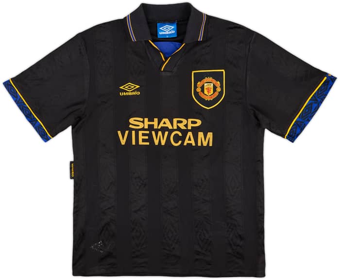 1993-95 Manchester United Away Shirt Cantona #7 - 8/10 - (M)