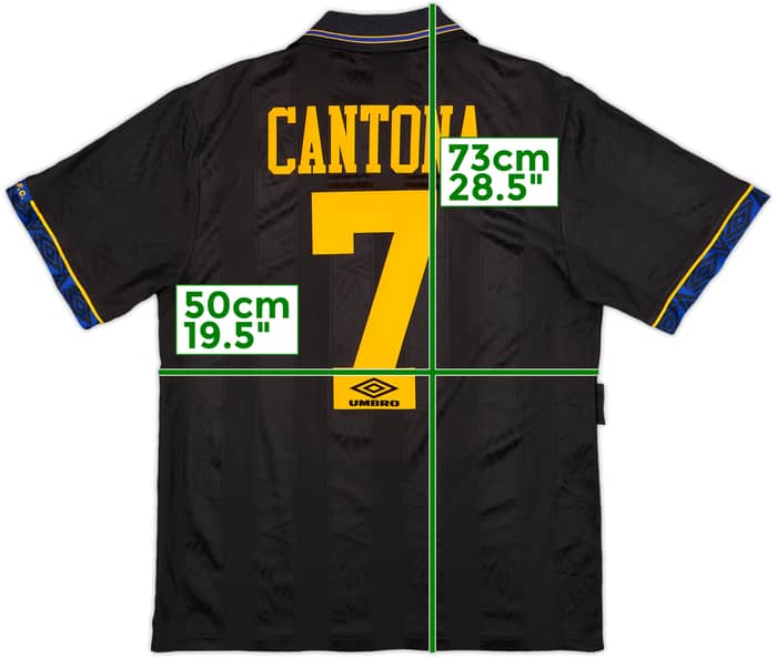 1993-95 Manchester United Away Shirt Cantona #7 - 8/10 - (M)