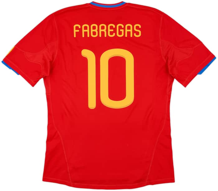 2009-10 Spain Home Shirt Fabregas #10 - 8/10 - (L)