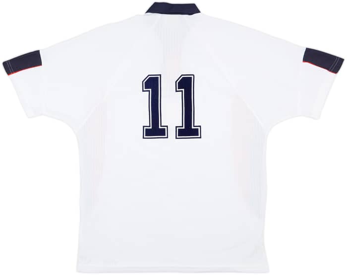 1997-99 England Home Shirt #11 - 7/10 - (XL)