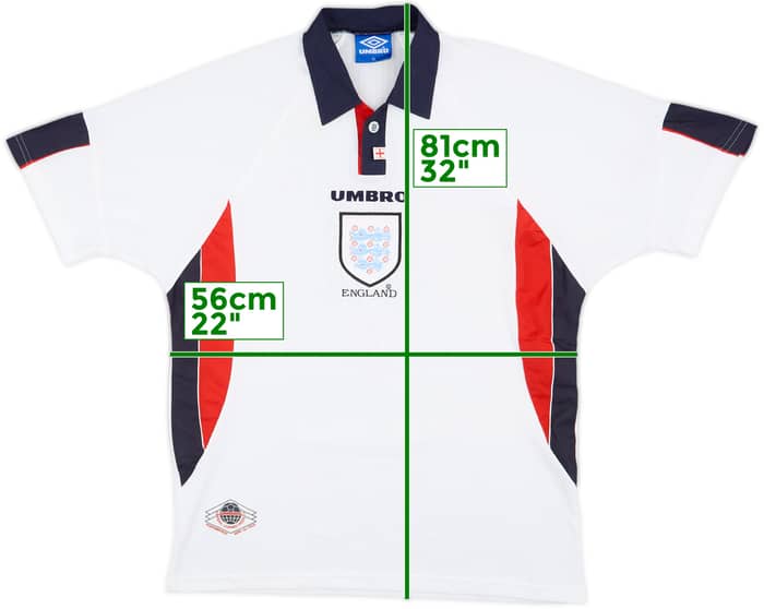 1997-99 England Home Shirt #11 - 7/10 - (XL)