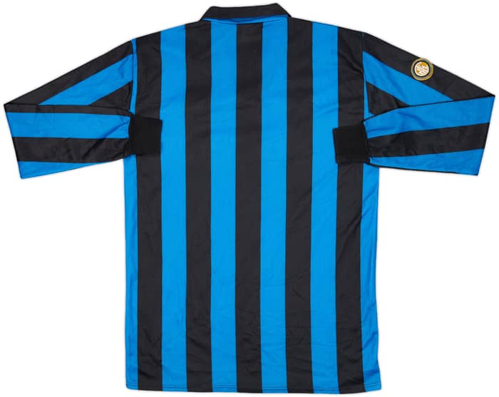1990-91 Inter Milan Home L/S Shirt - 8/10 - (XL)