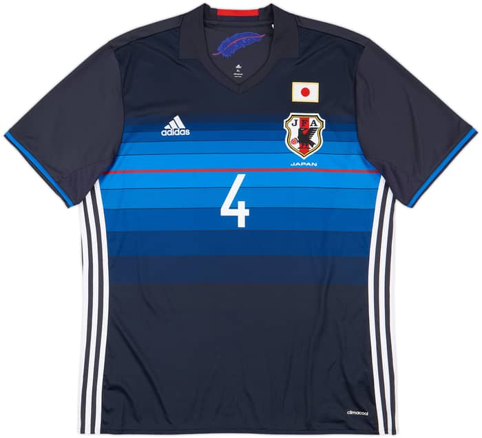2016-17 Japan Home Shirt Honda #4 - 9/10 - (XL)
